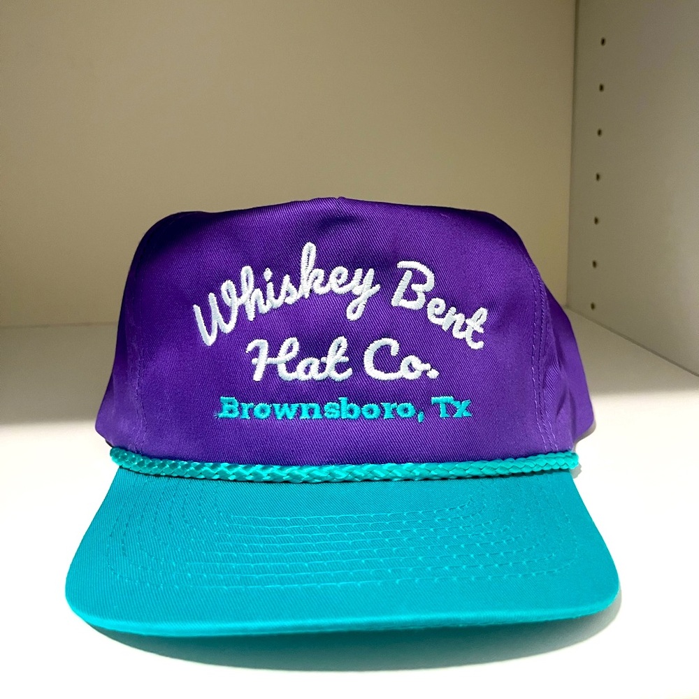 Whiskey Bent Hat co. Purple. Old school style